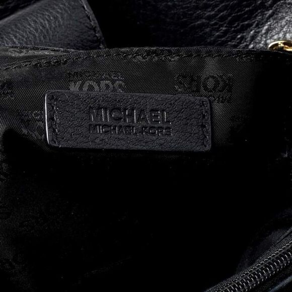Michael Kors Black Pebbled Leather Hamilton East/West Tote Classic Satchel - Picture 7 of 10